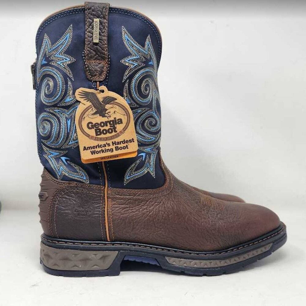 Men's 13 Georgia Boot 11" Carbo-Tec LT waterproof western cowboy boot GB00435